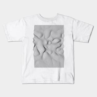 Abstract wave lines Kids T-Shirt